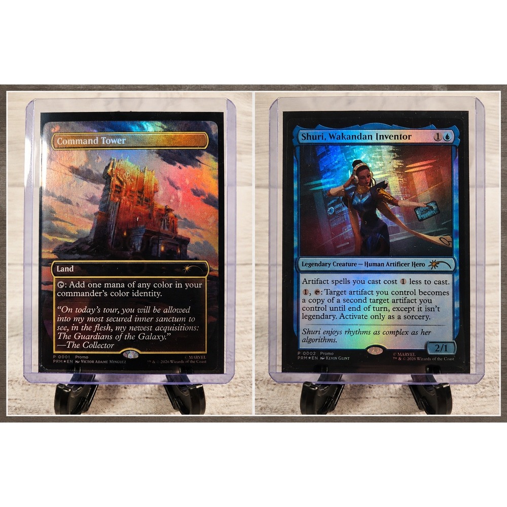 MTG Secret Lair Marvel Promo Command Tower Shuri Wakandan Inventor Foil Lot